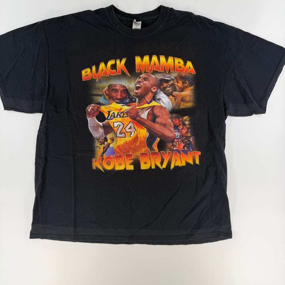 0766 2XL Kobe Bryant Black Mamba Memorial Graphic T-Shirt